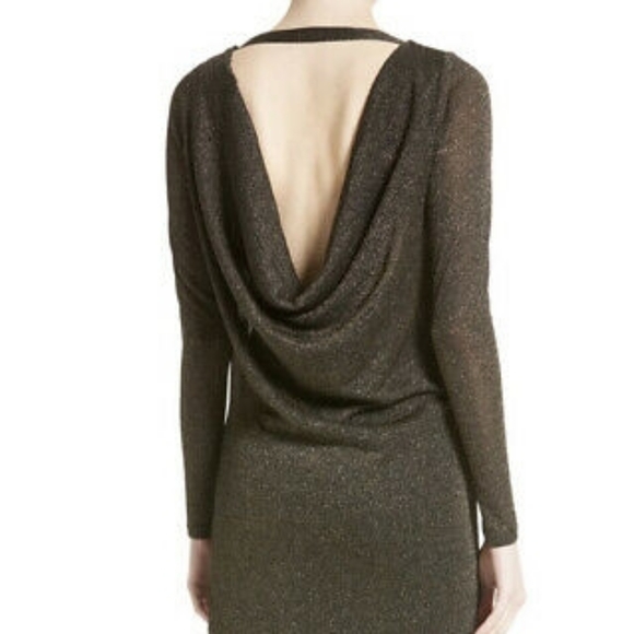 Ted Baker Dress London Metallic Knit Dress Med - Picture 2 of 7